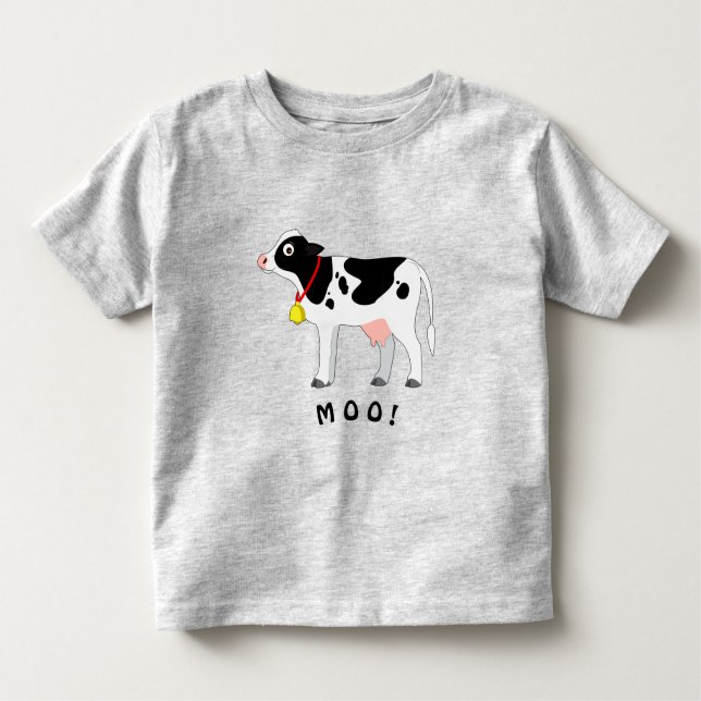 Camiseta As vacas de Holstein vão MOO! (Frente)