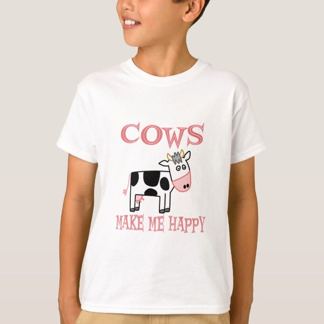 Camiseta As vacas me deixam feliz (Frente)