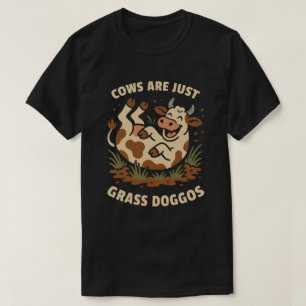 Camiseta As vacas são apenas dogmas de grama