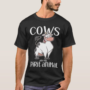 Camiseta As Vacas São O Meu Espírito De Vaca Animal Premi