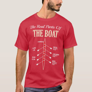 Camiseta As Verdadeiras Partes Do Barco De Reboque Engraçad