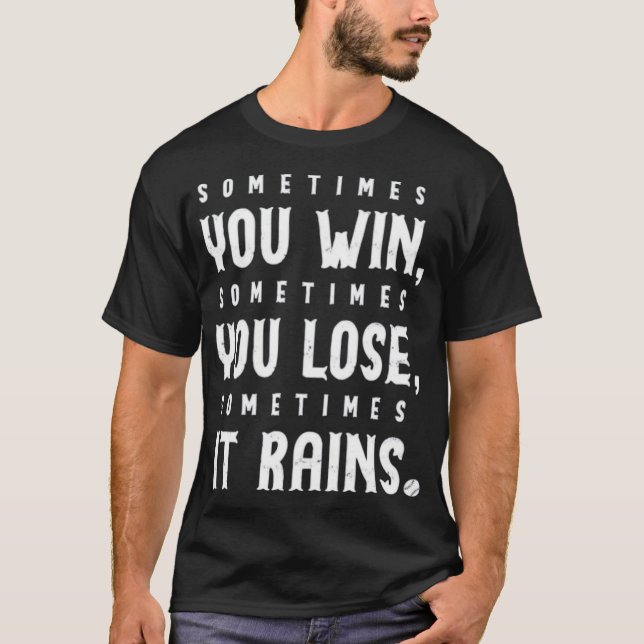 Camiseta Às vezes chove - Bull Durham (Frente)