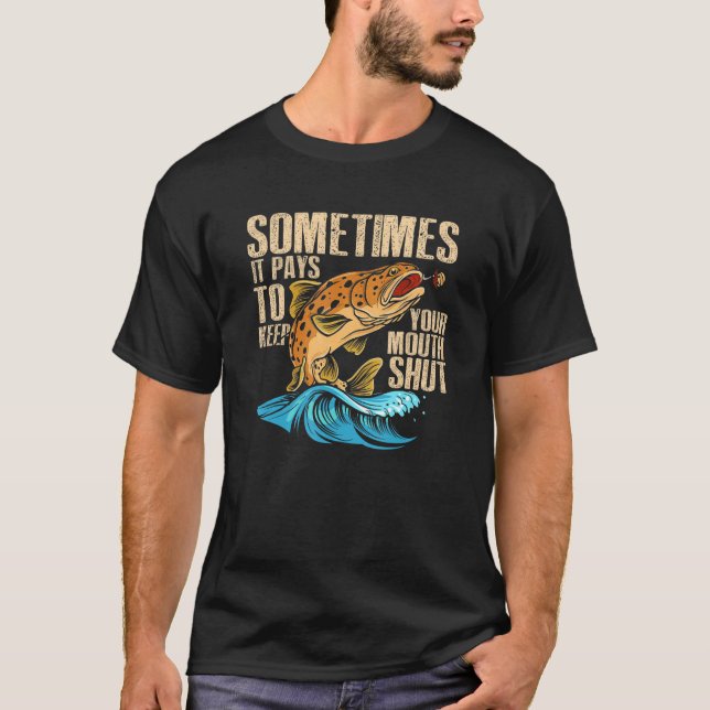 Camiseta Às Vezes É Engraçado Pagar Para Manter A Boca Fech (Frente)