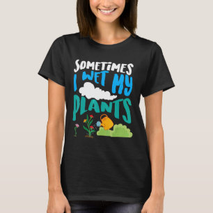 Camiseta Às vezes eu molho minhas plantas Vasos legais