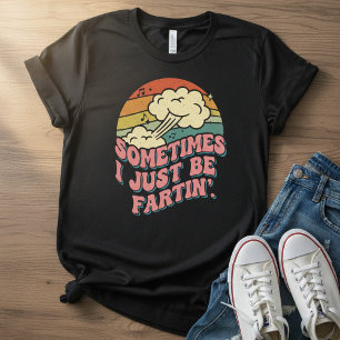 Camiseta Às vezes eu só estou soltando pum Engraçado Retrô