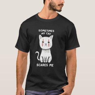 Camiseta Às Vezes Meu Gato Me Assusta Por Um Gato Louco