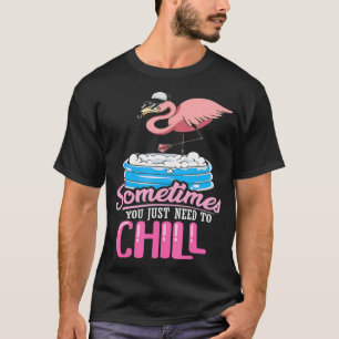 Camiseta Às vezes você só precisa relaxar uma pancada rosa