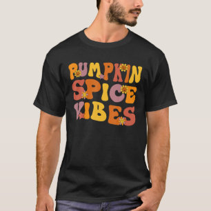 Camiseta As Víblias De Pumpkin Florais Retro Caem No Hallow