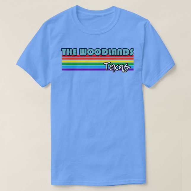 Camiseta As Woodlands Texas Orgulham O Presente LGBT (Frente do Design)