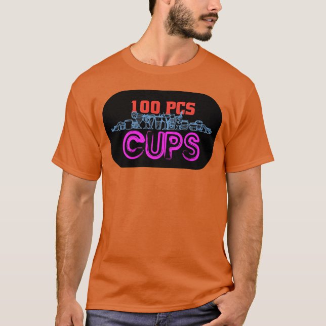 Camiseta As xícaras são engraçadas (Frente)