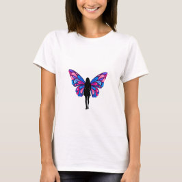 Camiseta Asa de Borboleta Neon Dream Gráfico