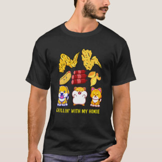 Camiseta Asa De Frango Asa De Frango Cachorro-Quente E Bolo