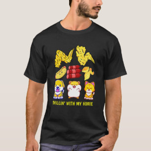 Camiseta Asa De Frango Asa De Frango Cachorro-Quente E Bolo