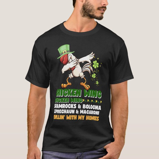 Camiseta Asa de Frango Asa de Frango Canção Cachorro-Quente (Frente)