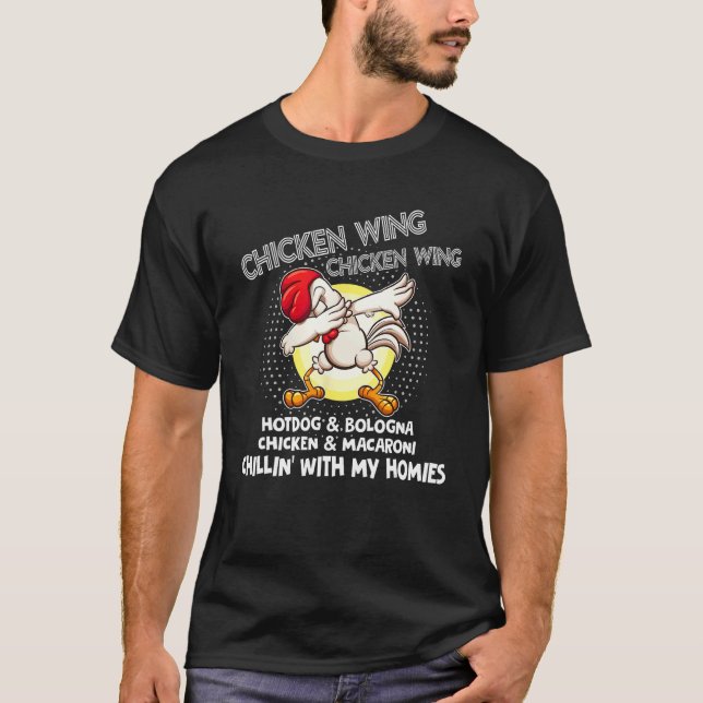 Camiseta Asa de Frango Asa de Frango Letra de Música Engraç (Frente)