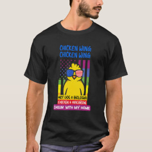 Camiseta Asa de Frango Cozida Hot Dog de Bolonha M