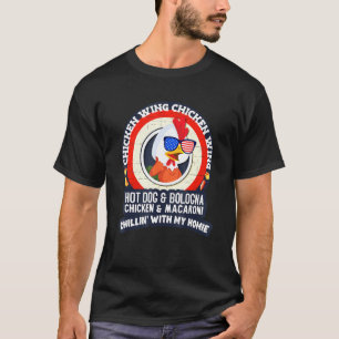 Camiseta Asa de Frango Cozida Hot Dog de Bolonha M