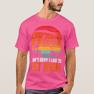 Camiseta Asa Delta Fica Alto Citação Engraçado Asa Delta