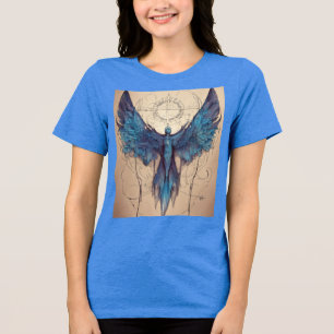 Camiseta Asa Futura: Tatuagem de Linha Bela