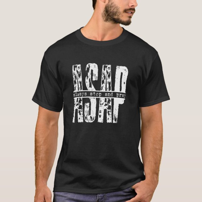 Camiseta Asap Sempre Parem E Rezem Fé Cristão (Frente)