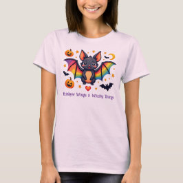 Camiseta Asas Arco-íris LGBT & Coisas de Bruxa