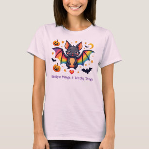 Camiseta Asas Arco-íris LGBT & Coisas de Bruxa