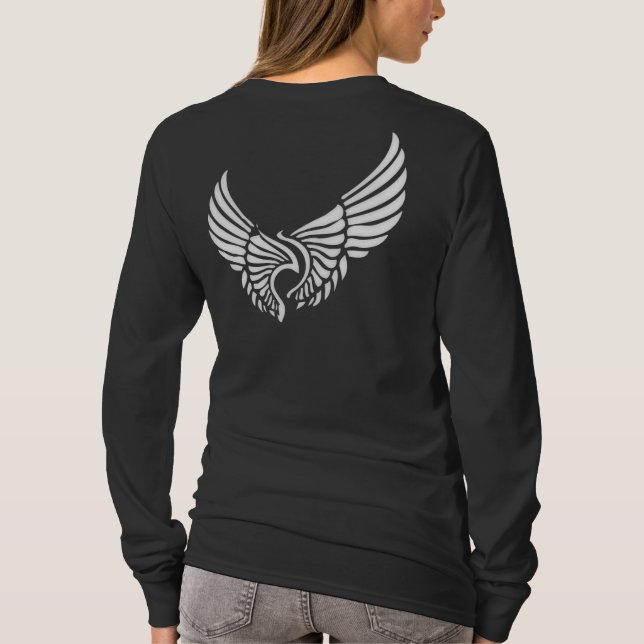 Camiseta Asas brancas do anjo (Verso)