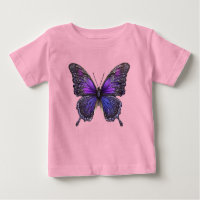Asas Brilhantes: Borboleta Sparkle Roxa