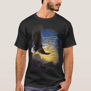 Camiseta Asas como Eagles Isaiah 4031 Montar a Bíblia Crist