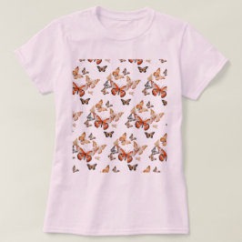 Camiseta Asas da Beleza: Camisa-Impressão da-borboleta femi