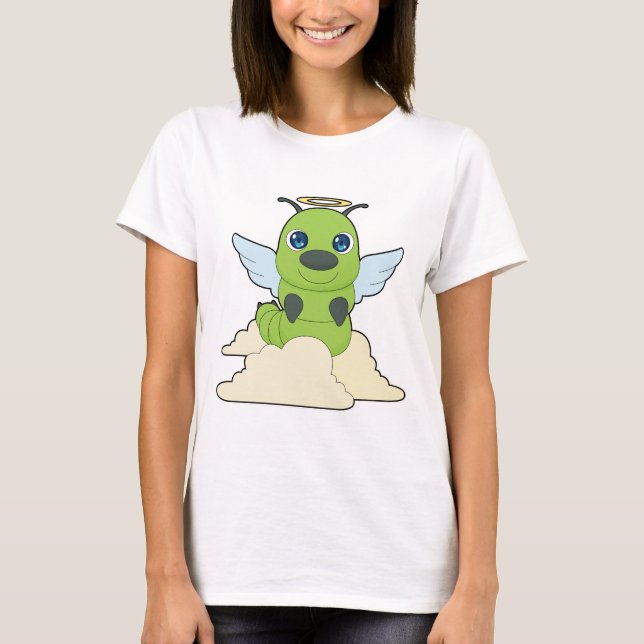 Camiseta Asas de anjo da lagarta (Frente)