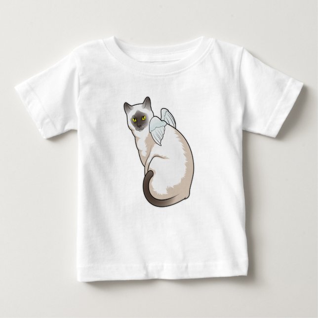Camiseta Asas de anjo de gato (Frente)