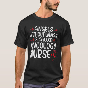 Camiseta asas de anjo enfermeira de oncologia enfermeiras d