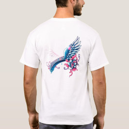 Camiseta asas de anjo para Dia de os pais