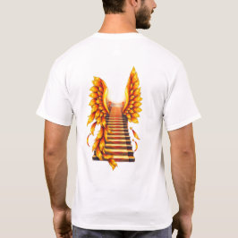 Camiseta asas de anjo para Dia de os pais