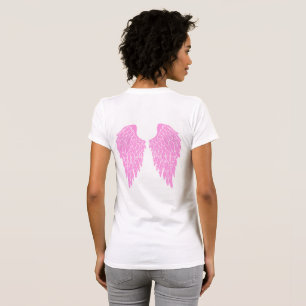 Camiseta Asas de Anjo Rosa Quente