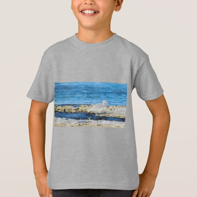 Camiseta Asas de ave Garça personalizadas aniversários (Frente)
