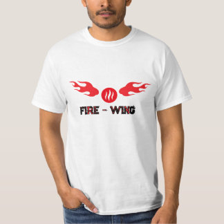 Camiseta Asas de Bola de Fogo Vermelha Gráfico Velocidade R