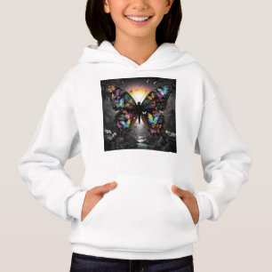 Camiseta Asas de Borboleta Fantasia Vibrante Selva Pôr do S