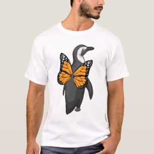 Camiseta Asas de Borboleta Pinguim