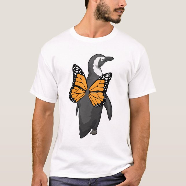 Camiseta Asas de Borboleta Pinguim (Frente)