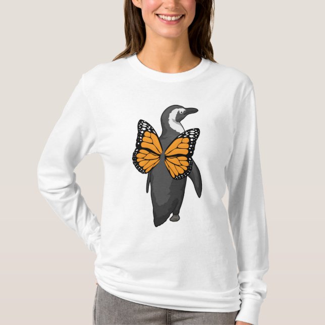 Camiseta Asas de Borboleta Pinguim (Frente)