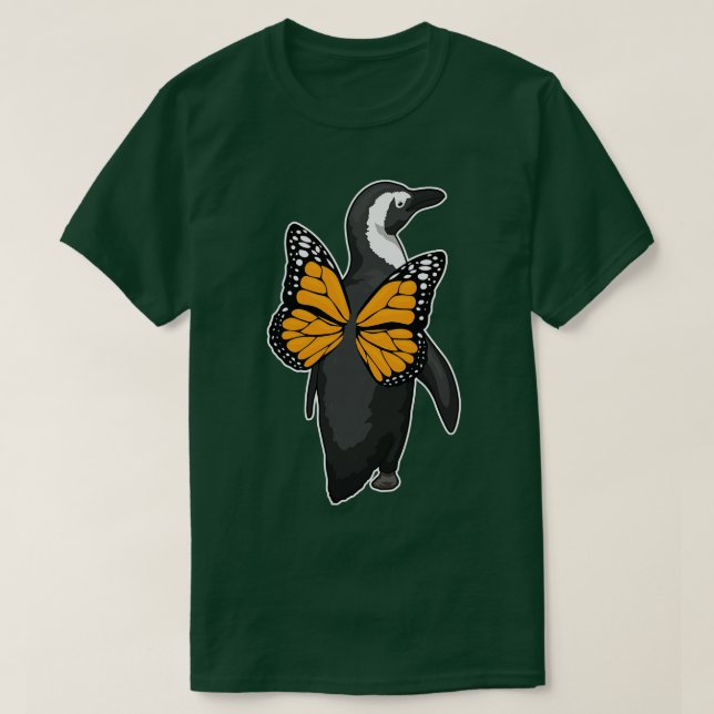 Camiseta Asas de Borboleta Pinguim (Frente do Design)