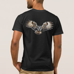 Camiseta Asas de Coruja Majestosa Espalhadas Natureza Vida 