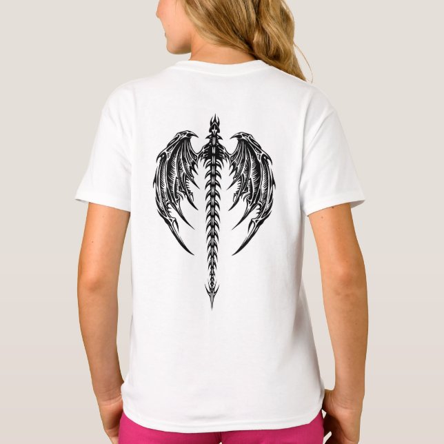 Camiseta Asas de dragão (Verso)
