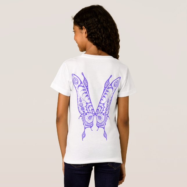 Camiseta Asas de fada (Parte Traseira Completa)