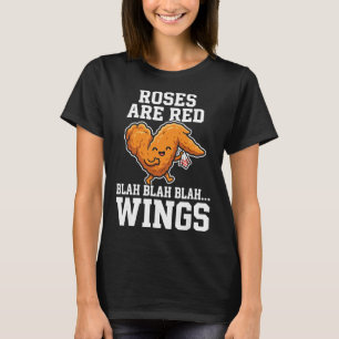 Camiseta Asas de Frango Buffalo Rosas São Vermelhas Dia Eng