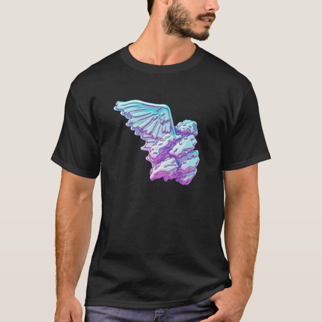 Camiseta Asas de Frango com Estética Sonhadora Vaporwave (Frente)