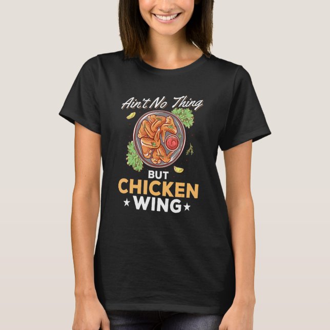 Camiseta Asas de Frango Comida Não É Coisa Além de Vitória  (Frente)
