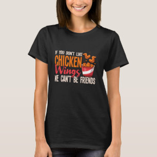 Camiseta Asas de Frango Engraçadas Mulheres Crianças